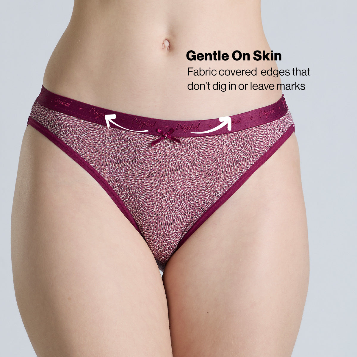 NYKD By Nykaa Low Rise Cotton Bikini Panty with Outer Elastic-NYP390-Assortment 20-P03