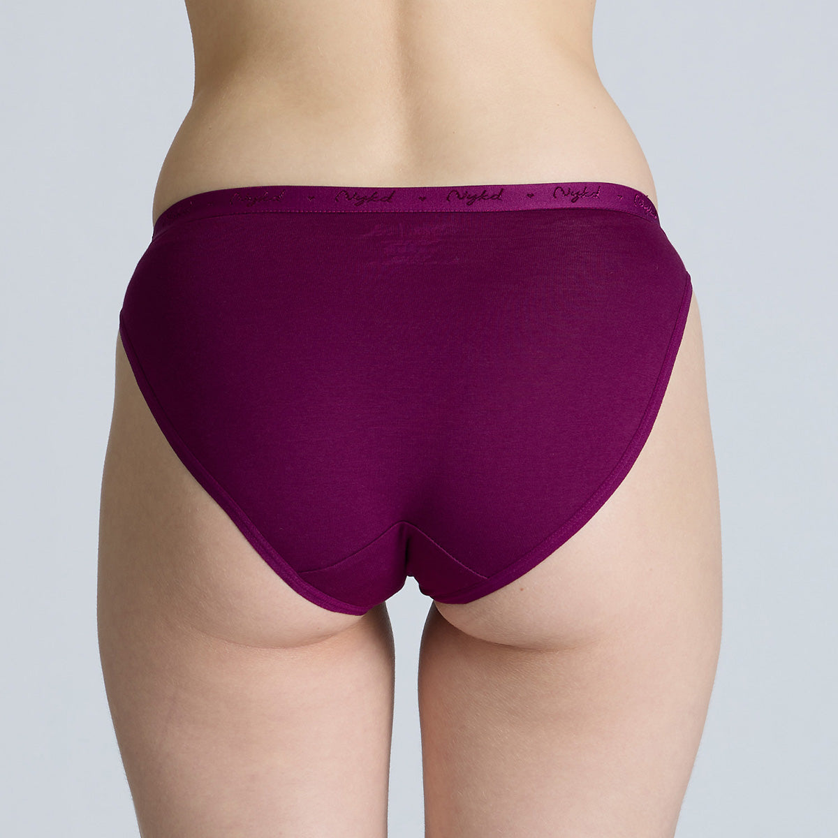 NYKD By Nykaa Low Rise Cotton Bikini Panty with Outer Elastic-NYP390-Assortment 20-P03