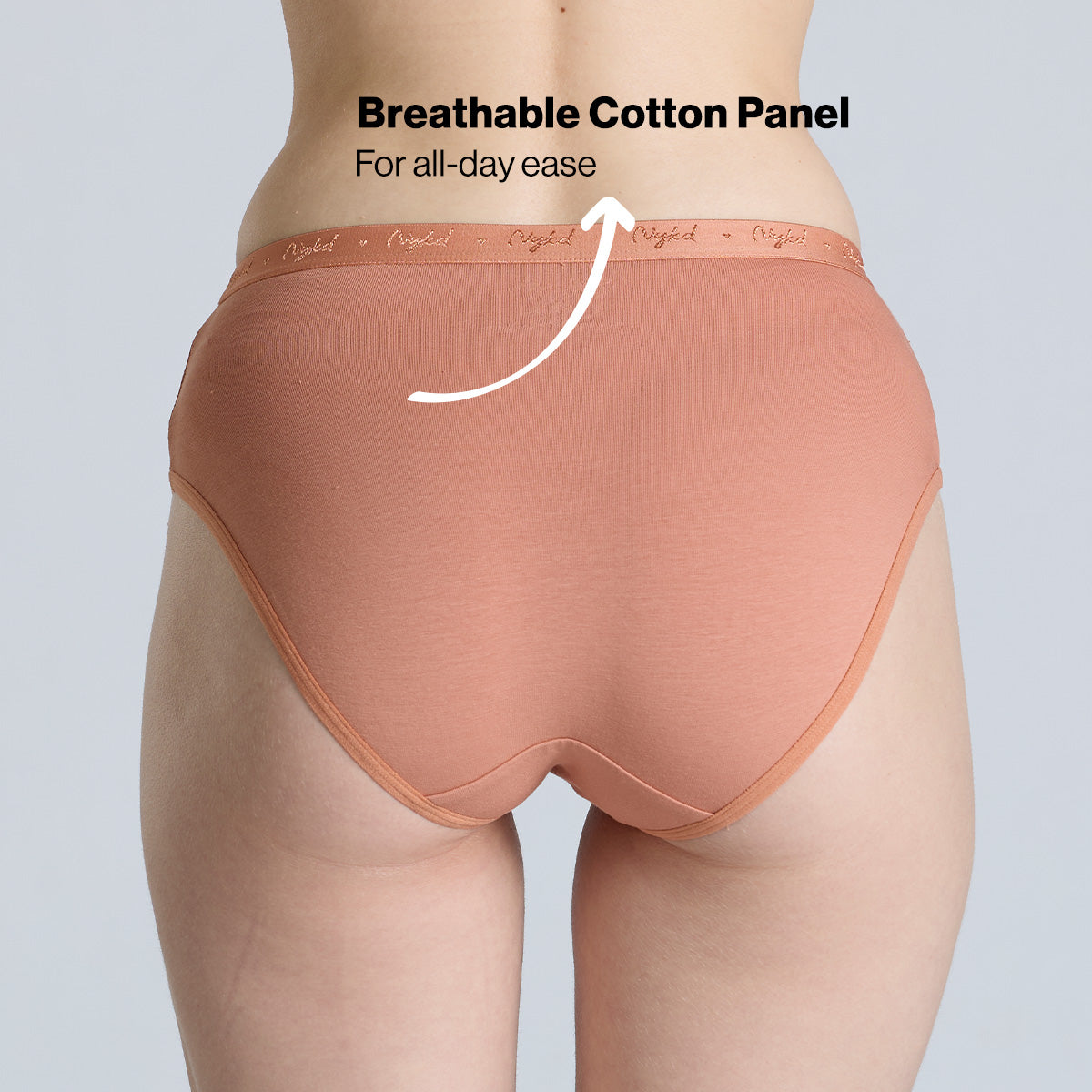 "Nykd by Nykaa Mid Rise Cotton Hipster Panty with Outer Elastic-NYP391-Assortment 16-P03"