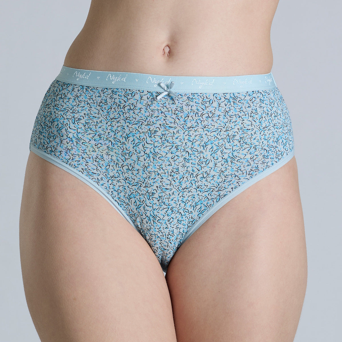 "Nykd by Nykaa Mid Rise Cotton Hipster Panty with Outer Elastic-NYP391-Assortment 17-P03"