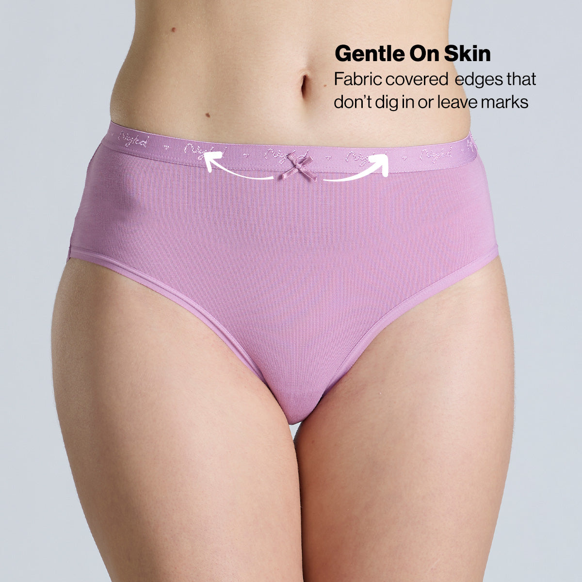 "Nykd by Nykaa Mid Rise Cotton Hipster Panty with Outer Elastic-NYP391-Assortment 18-P03"