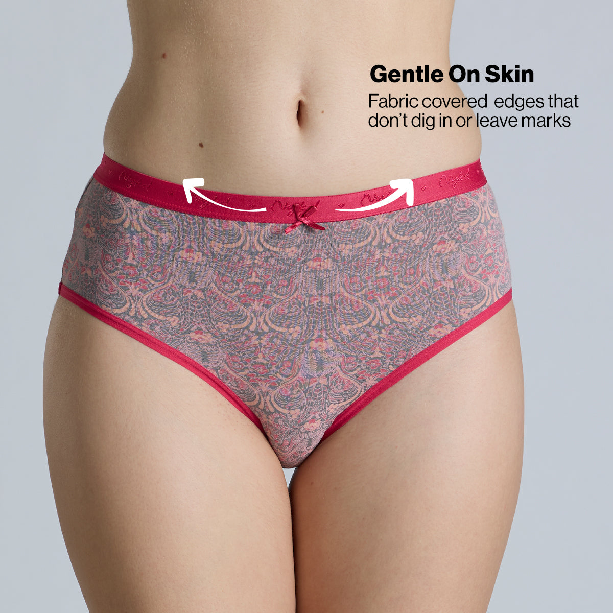 "Nykd by Nykaa Mid Rise Cotton Hipster Panty with Outer Elastic-NYP391-Assortment 19-P03"