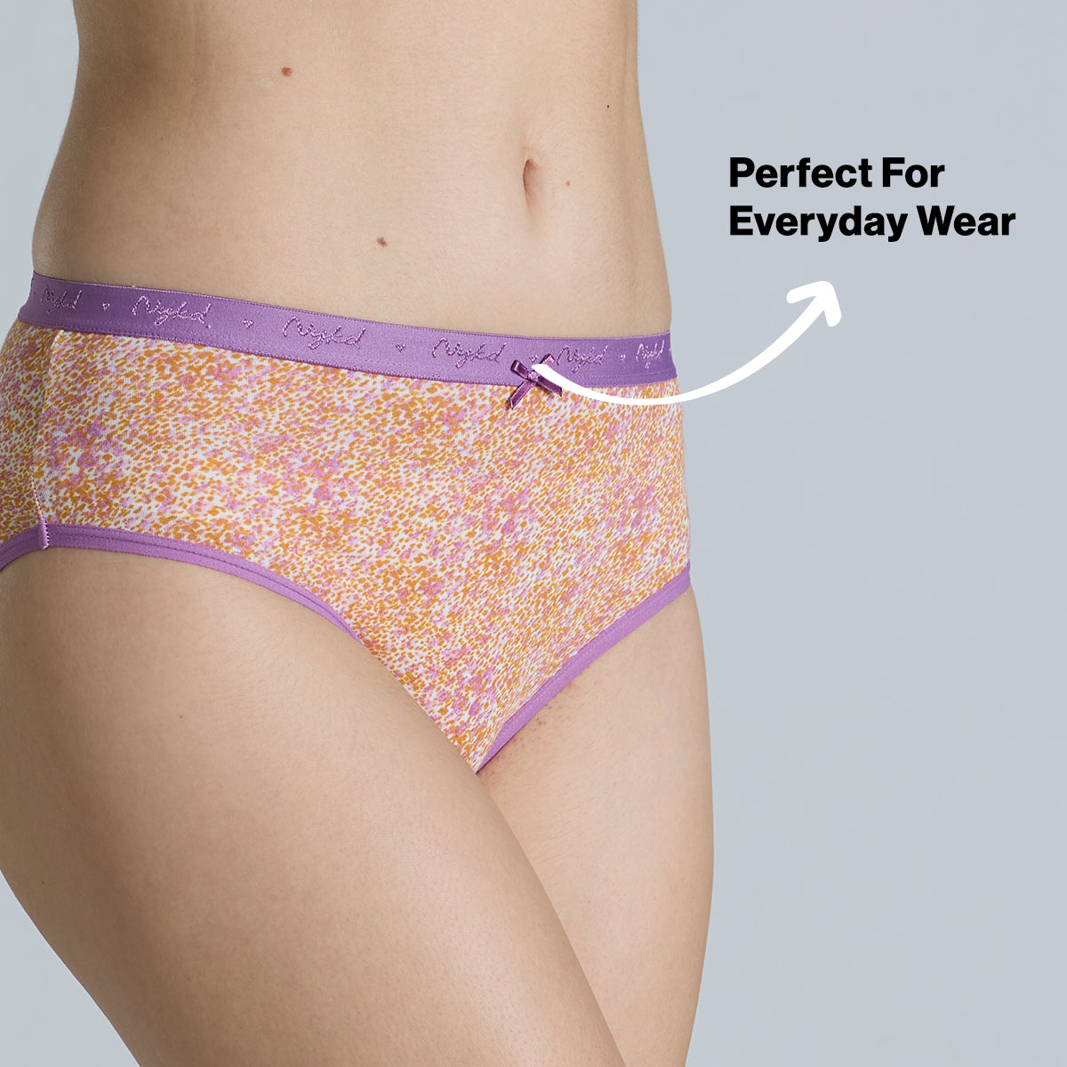 "Nykd by Nykaa Mid Rise Cotton Hipster Panty with Outer Elastic-NYP391-Assortment 19-P03"