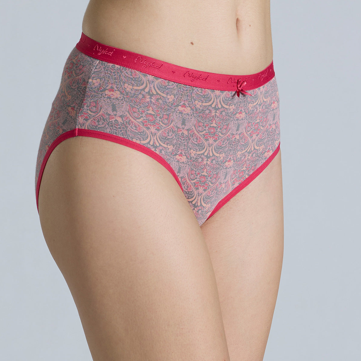 "Nykd by Nykaa Mid Rise Cotton Hipster Panty with Outer Elastic-NYP391-Assortment 19-P03"