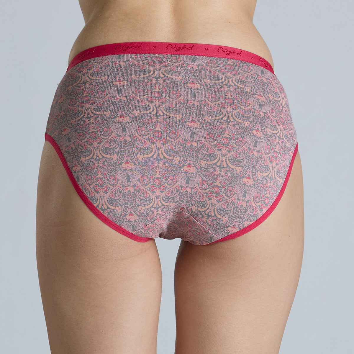 "Nykd by Nykaa Mid Rise Cotton Hipster Panty with Outer Elastic-NYP391-Assortment 19-P03"