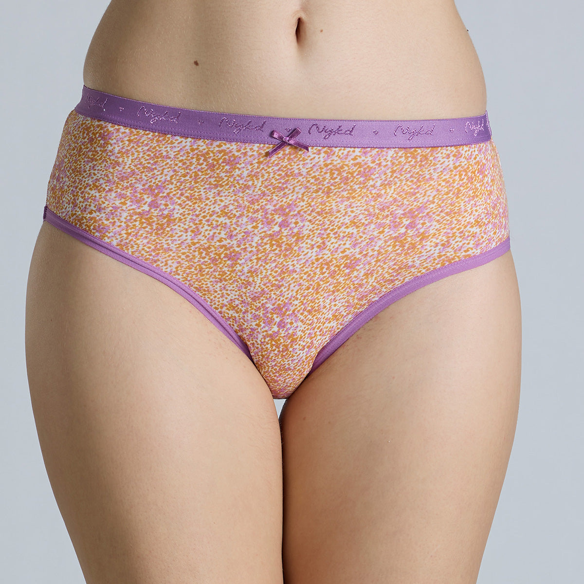 "Nykd by Nykaa Mid Rise Cotton Hipster Panty with Outer Elastic-NYP391-Assortment 19-P03"