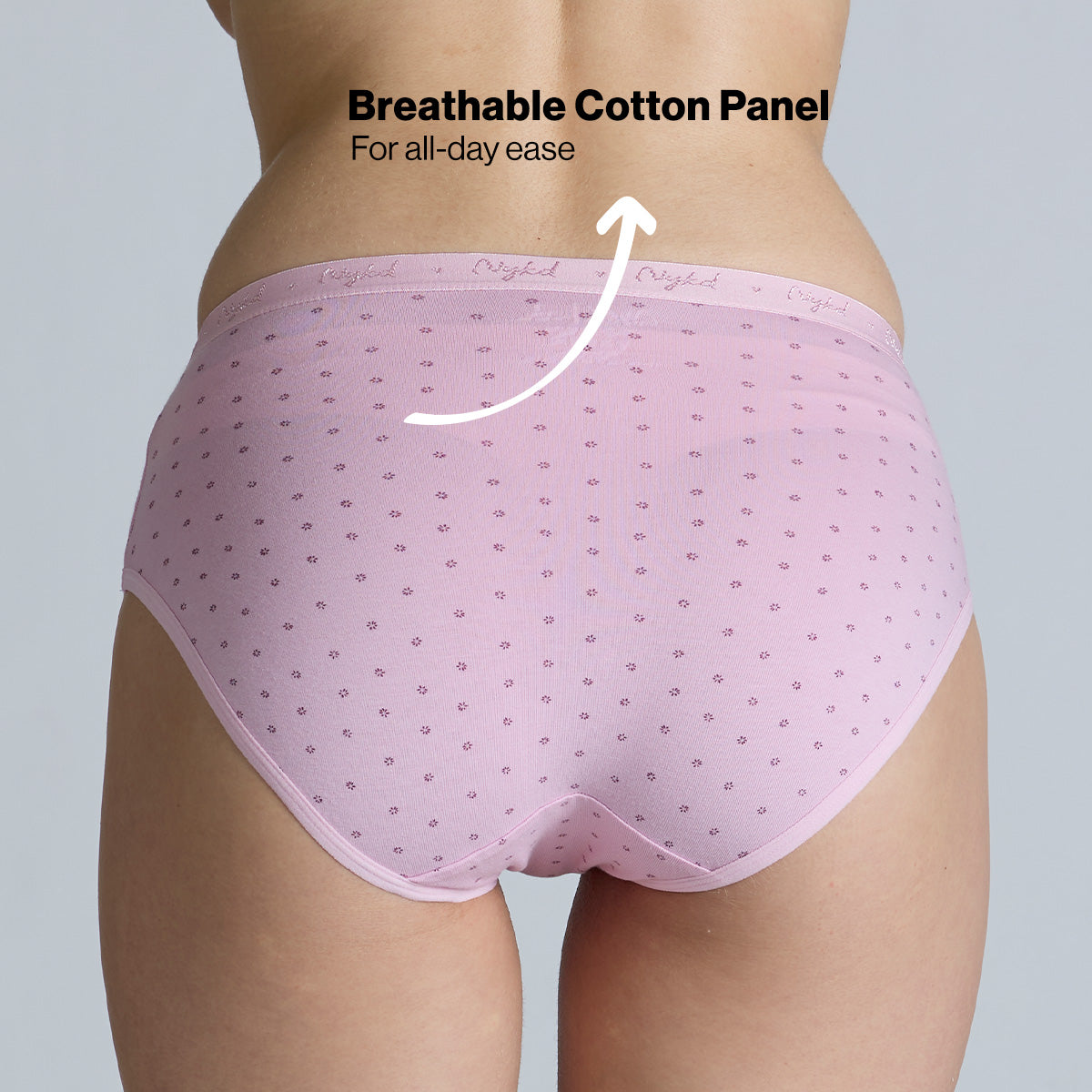 "Nykd by Nykaa Mid Rise Cotton Hipster Panty with Outer Elastic-NYP391-Assortment 20-P03"