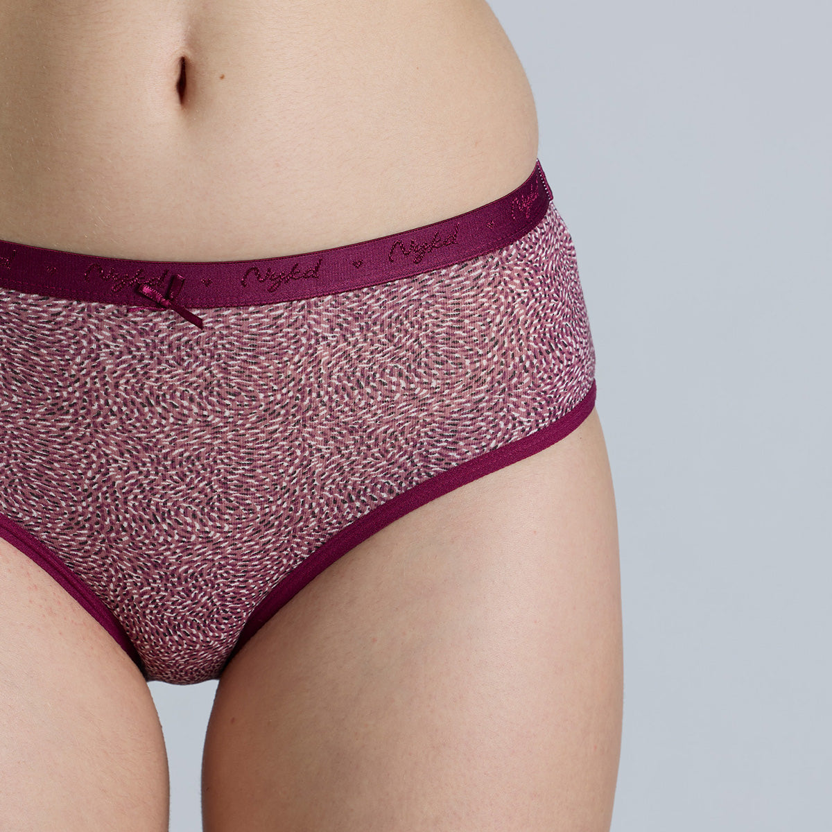 "Nykd by Nykaa Mid Rise Cotton Hipster Panty with Outer Elastic-NYP391-Assortment 20-P03"