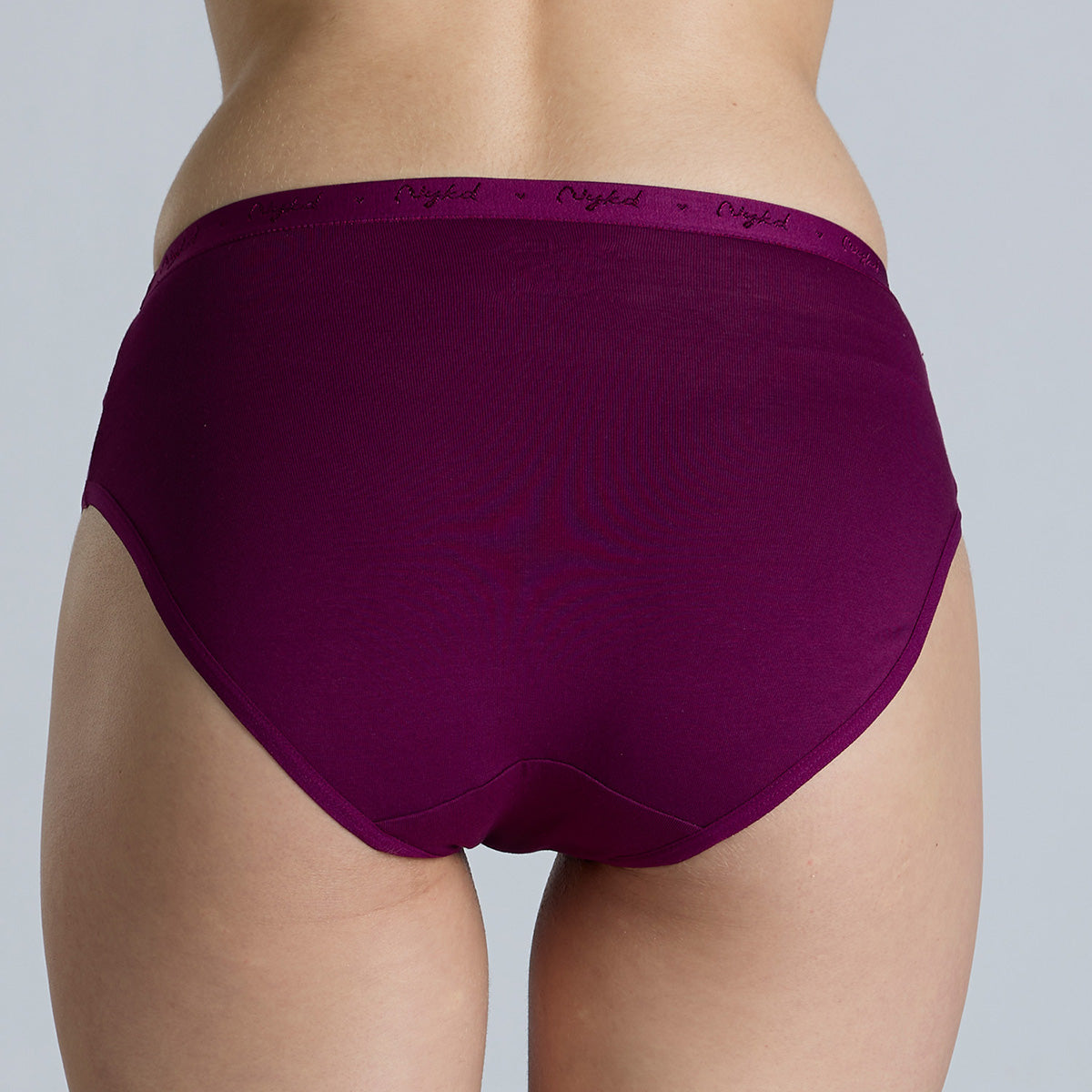 "Nykd by Nykaa Mid Rise Cotton Hipster Panty with Outer Elastic-NYP391-Assortment 20-P03"