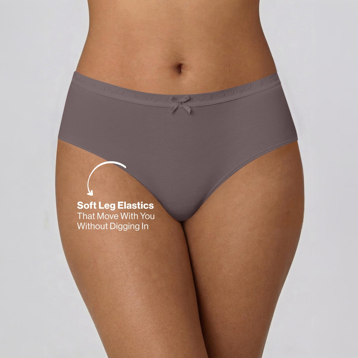 PO3 Mid Rise Cotton Hipster Panty with Outer Elastic- NYP391 B Maroon,T Plum,Jet Black