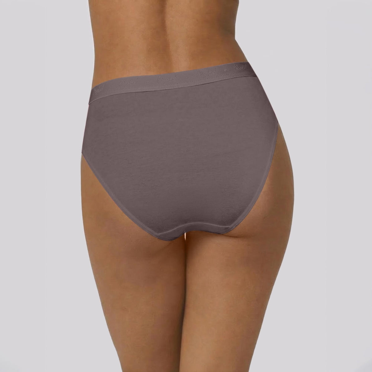 PO3 Mid Rise Cotton Hipster Panty with Outer Elastic- NYP391 B Maroon,T Plum,Jet Black