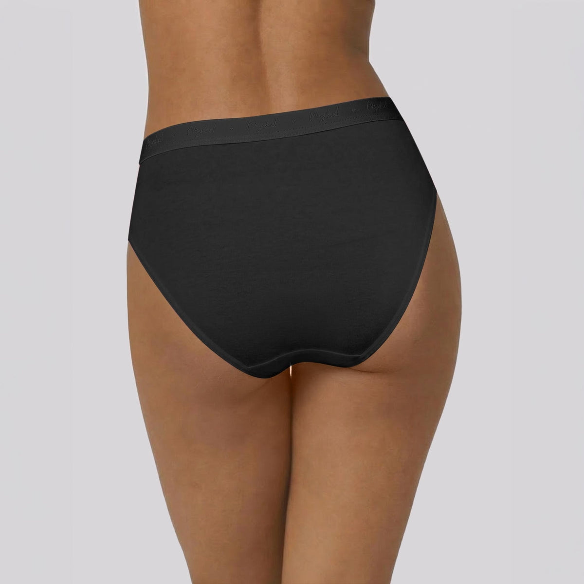 PO3 Mid Rise Cotton Hipster Panty with Outer Elastic- NYP391 B Maroon,T Plum,Jet Black
