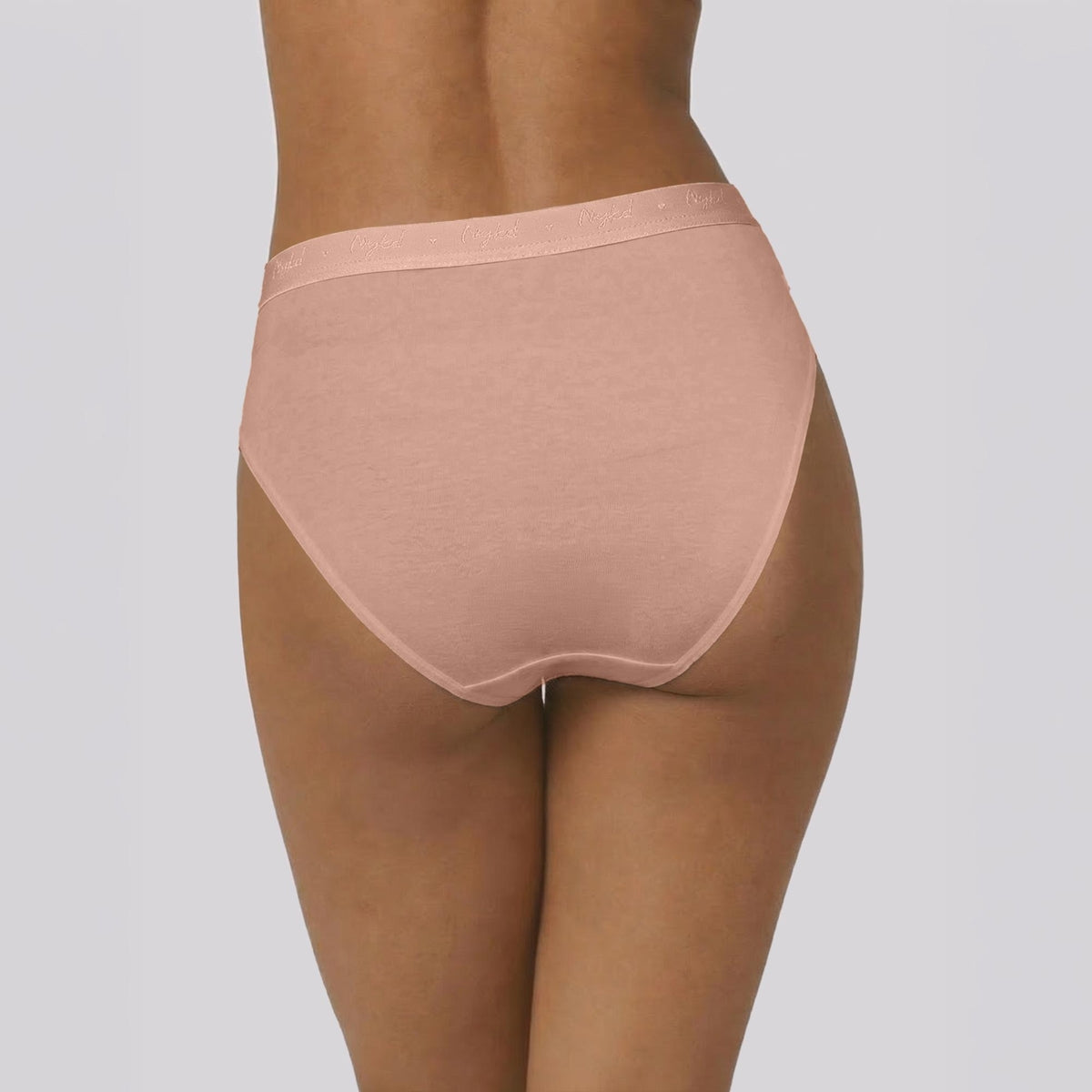 PO3 Mid Rise Cotton Hipster Panty with Outer Elastic- NYP391 Lavender,P Nude,Pink