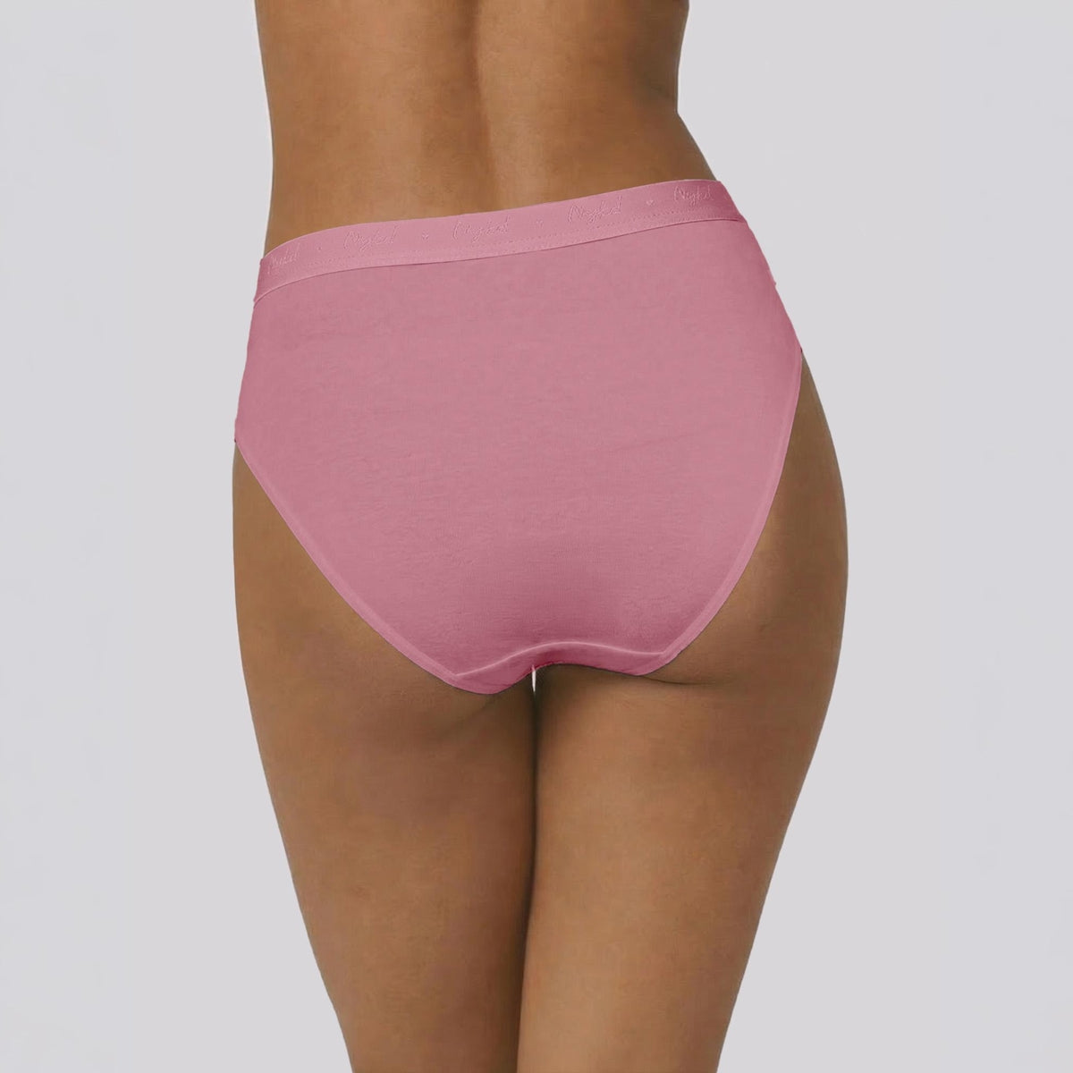 PO3 Mid Rise Cotton Hipster Panty with Outer Elastic- NYP391 M Wine,Blush,Dark Skin