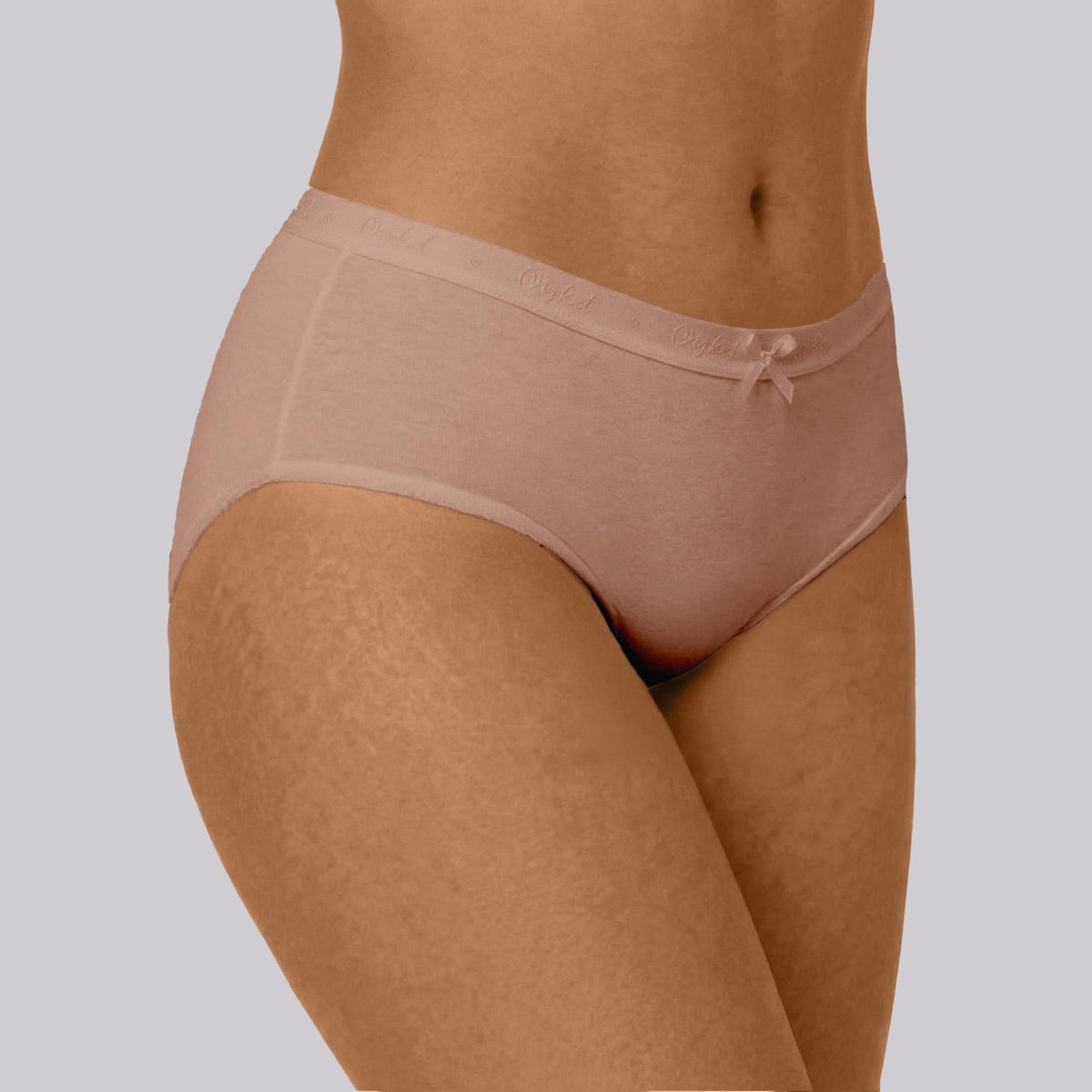 PO3 Mid Rise Cotton Hipster Panty with Outer Elastic- NYP391 M Wine,Blush,Dark Skin