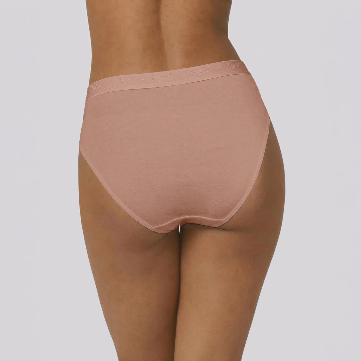 PO3 Mid Rise Cotton Hipster Panty with Outer Elastic- NYP391 M Wine,Blush,Dark Skin