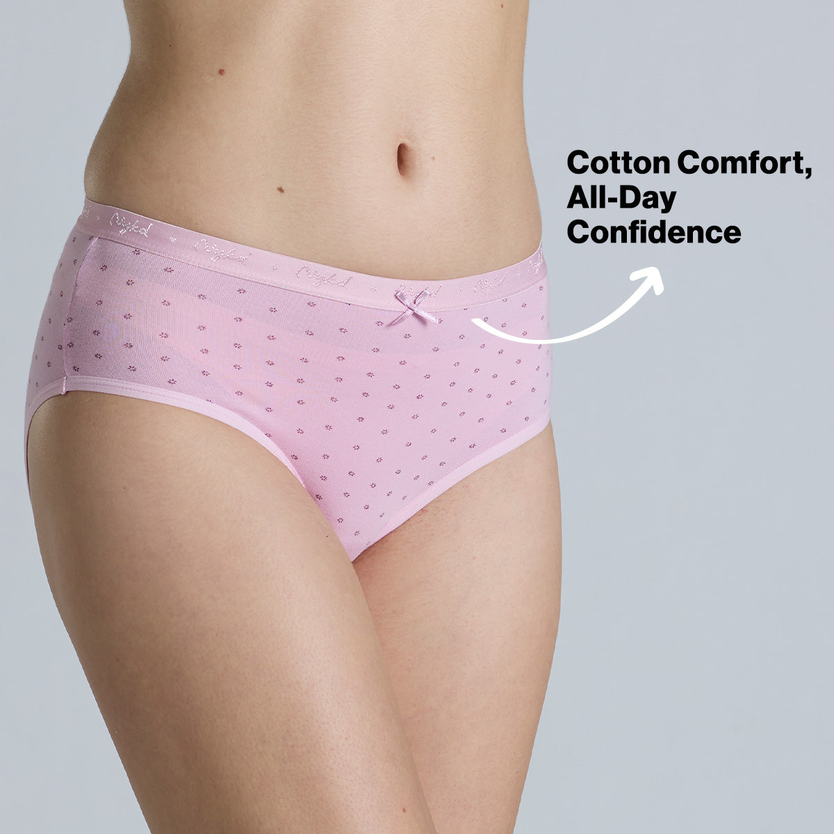 Nykd By Nykaa Mid Rise Hipster Panty with Outer Elastic-NYP391-prints may vary