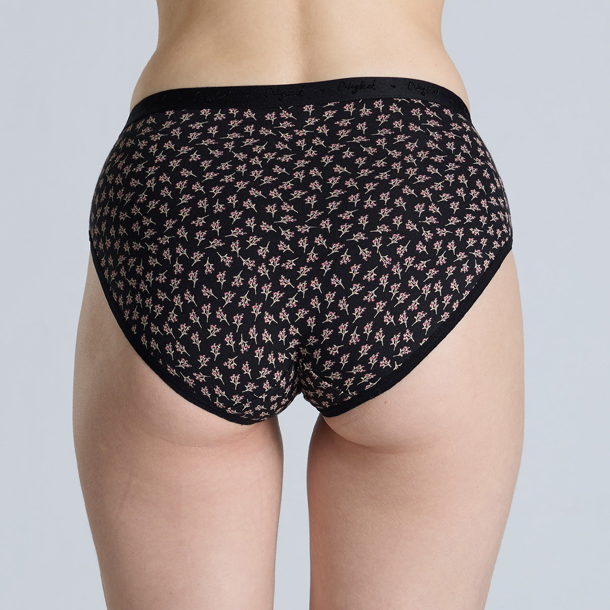 Nykd By Nykaa Mid Rise Hipster Panty with Outer Elastic-NYP391-prints may vary