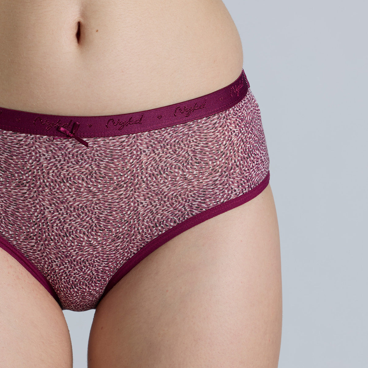 Nykd By Nykaa Mid Rise Hipster Panty with Outer Elastic-NYP391-prints may vary
