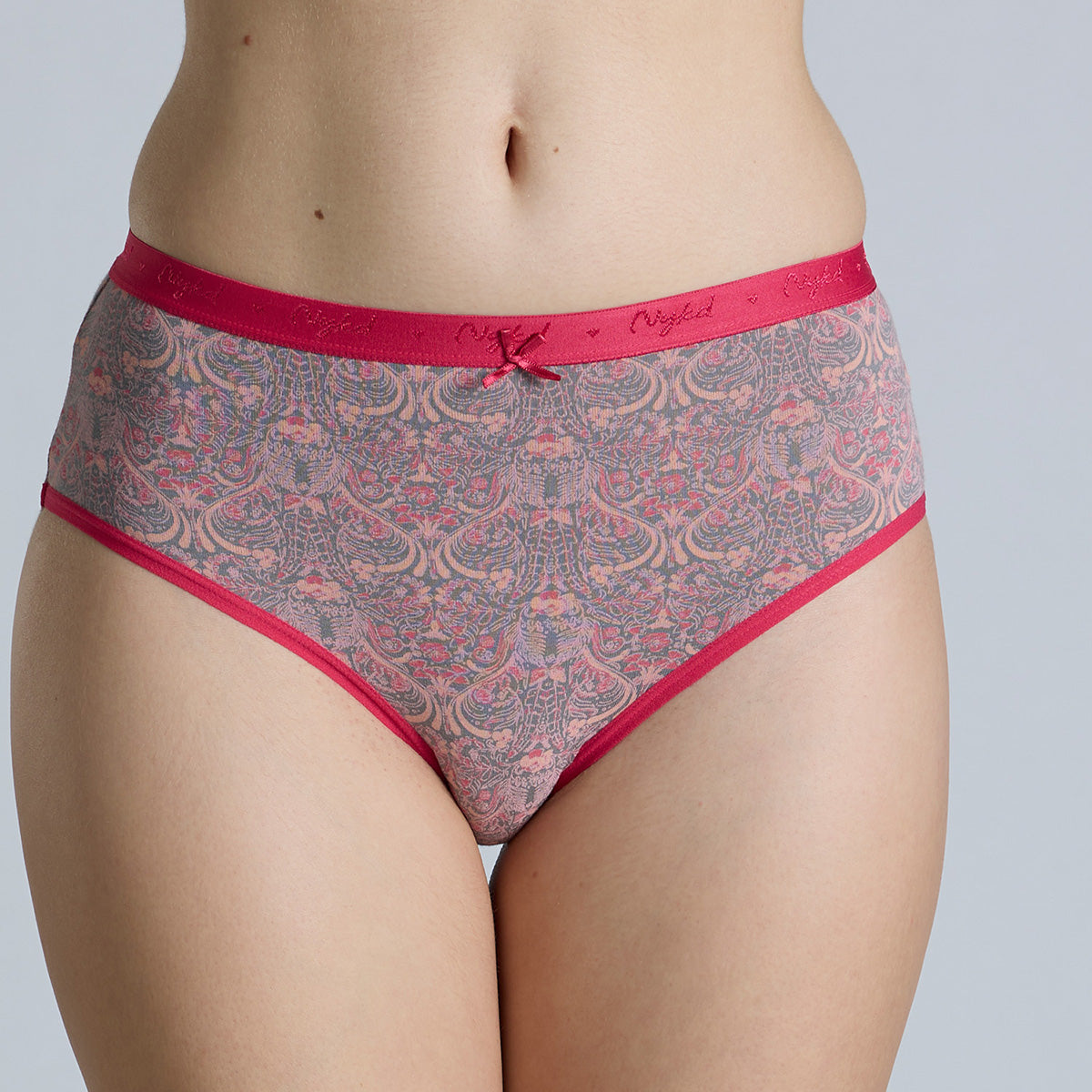 Nykd By Nykaa Mid Rise Hipster Panty with Outer Elastic-NYP391-prints may vary