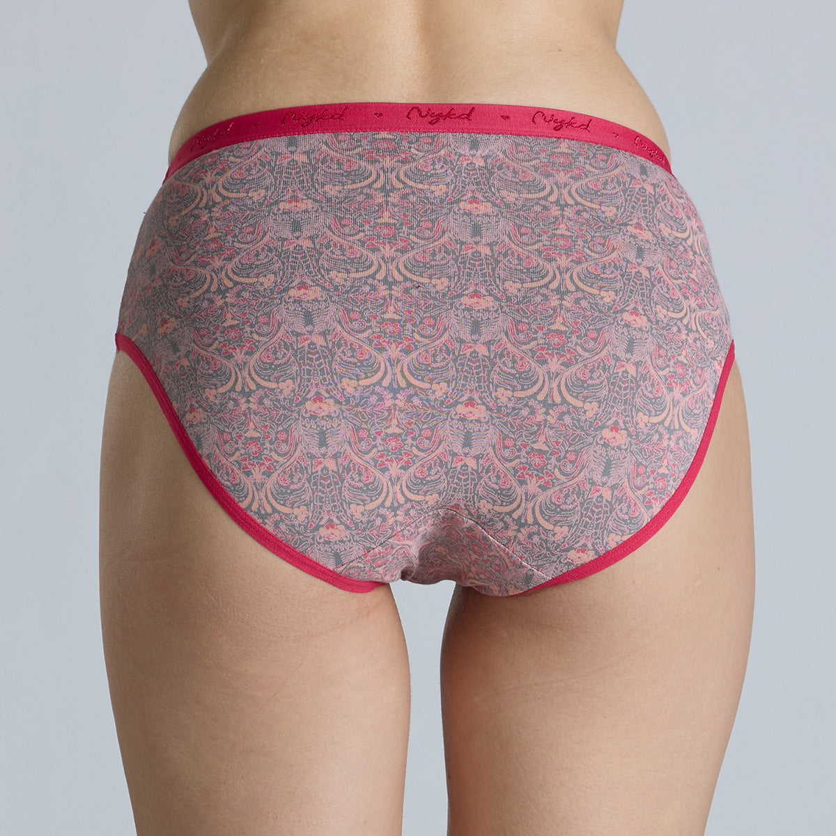 Nykd By Nykaa Mid Rise Hipster Panty with Outer Elastic-NYP391-prints may vary