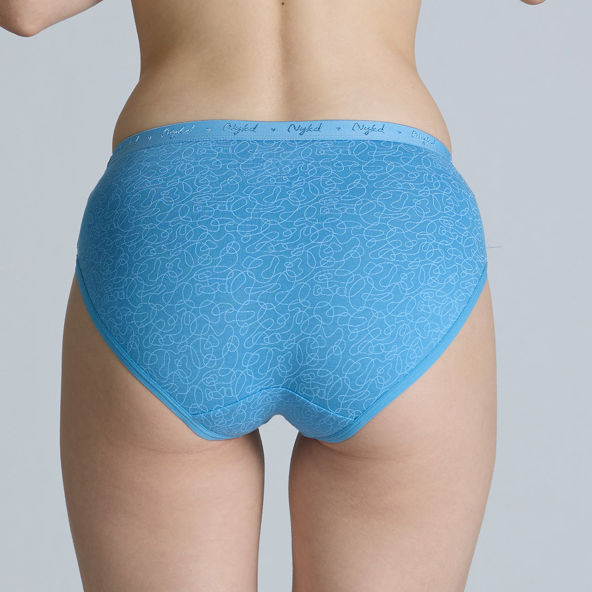 Nykd By Nykaa Mid Rise Hipster Panty with Outer Elastic-NYP391-prints may vary