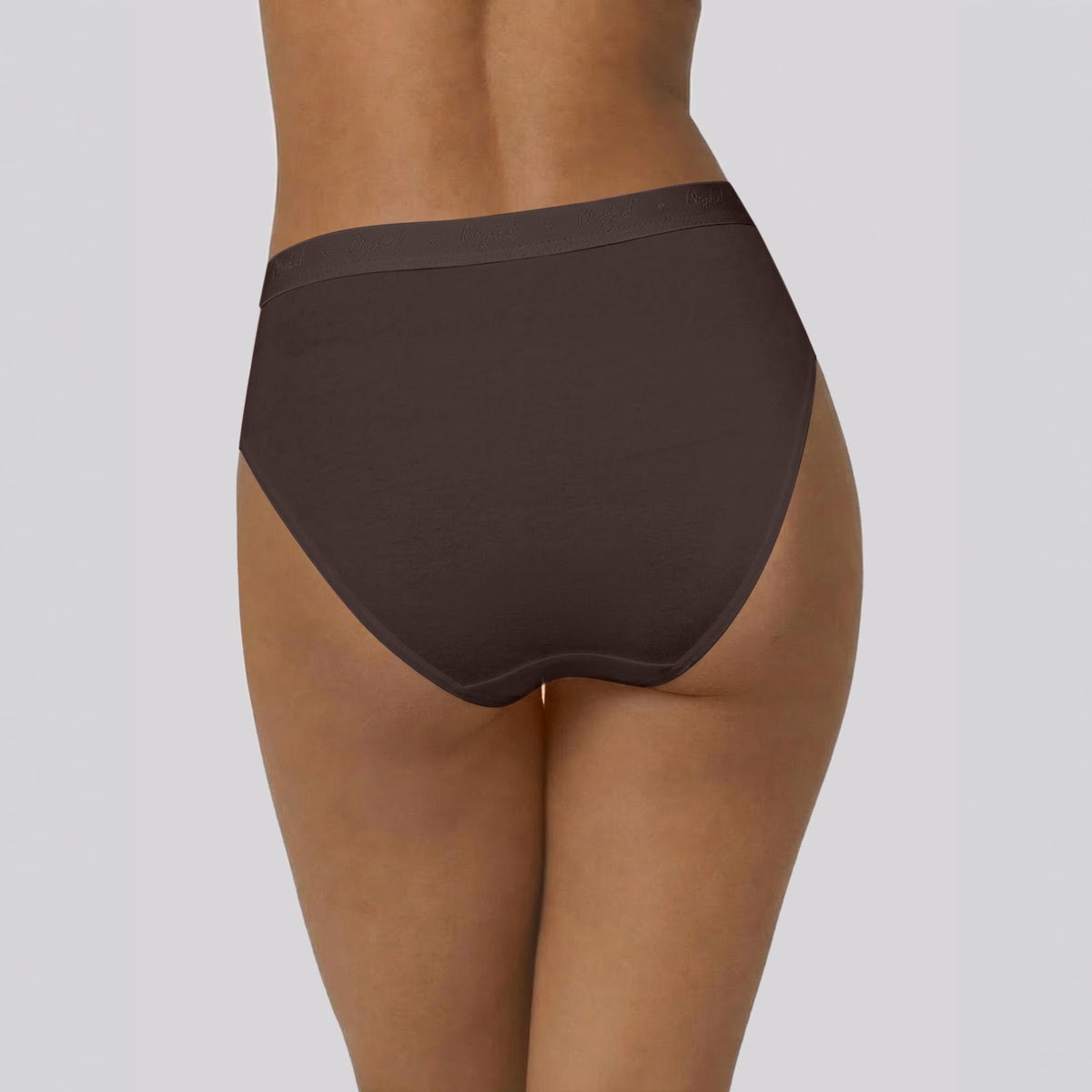 PO3 Mid Rise Cotton Hipster Panty with Outer Elastic- NYP391 Wine,Brown, Dk. Skin