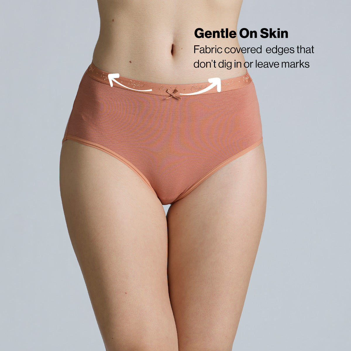 "Nykd by Nykaa High Rise Cotton Full Brief Panty with Outer Elastic-NYP392-Assortment 16-P03"