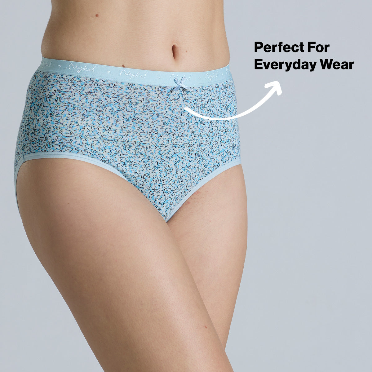 "Nykd by Nykaa High Rise Cotton Full Brief Panty with Outer Elastic-NYP392-Assortment 17-P03"