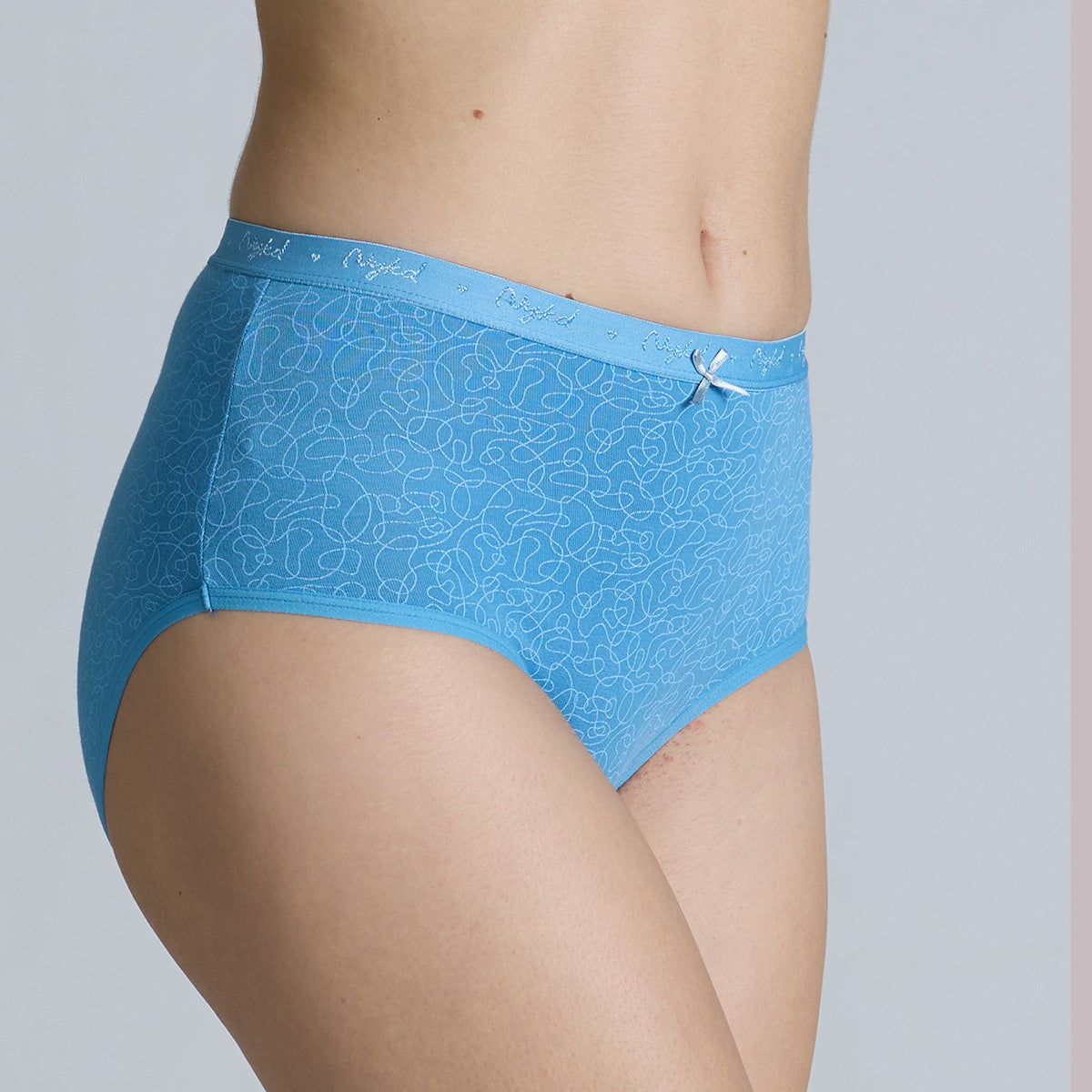 "Nykd by Nykaa High Rise Cotton Full Brief Panty with Outer Elastic-NYP392-Assortment 17-P03"