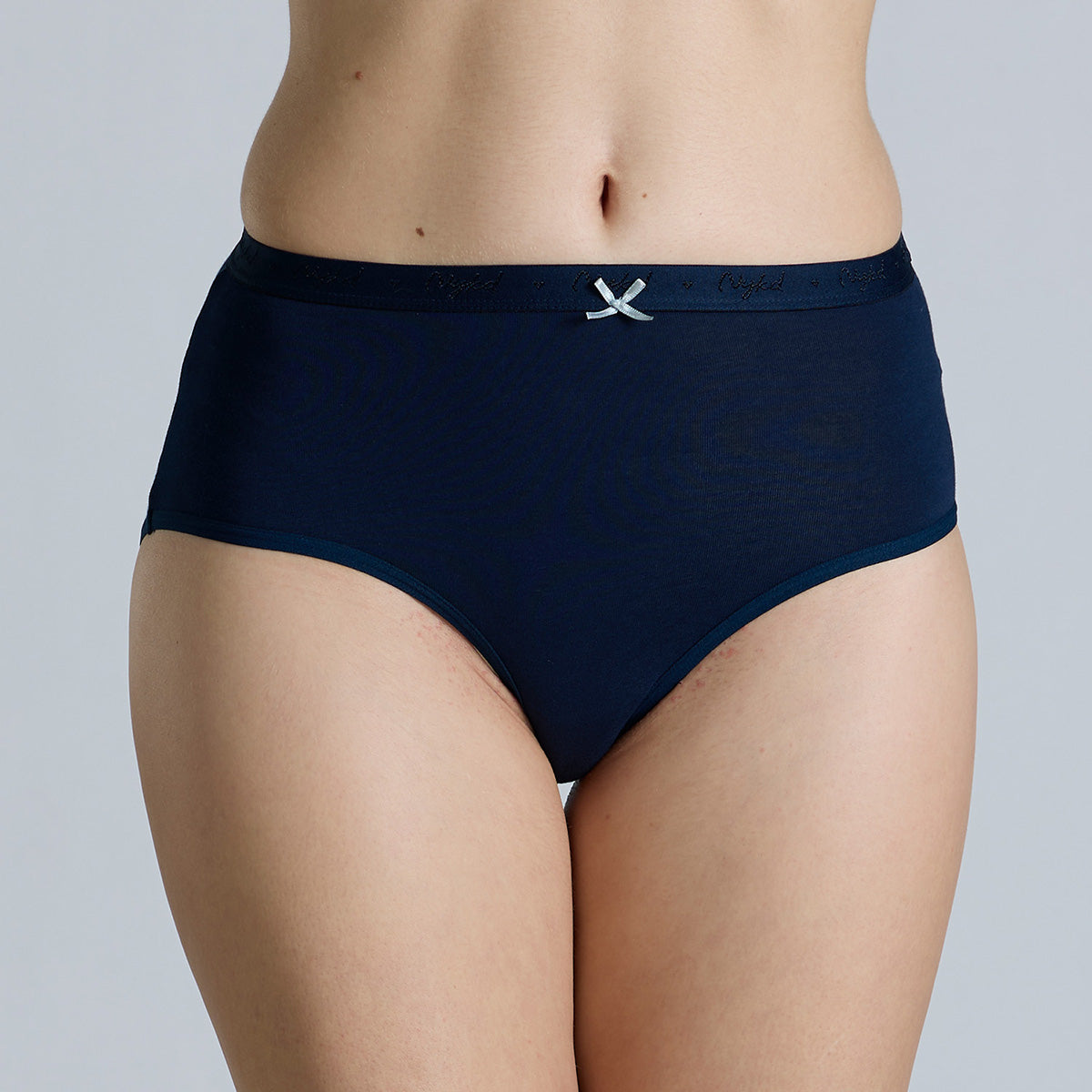 "Nykd by Nykaa High Rise Cotton Full Brief Panty with Outer Elastic-NYP392-Assortment 17-P03"