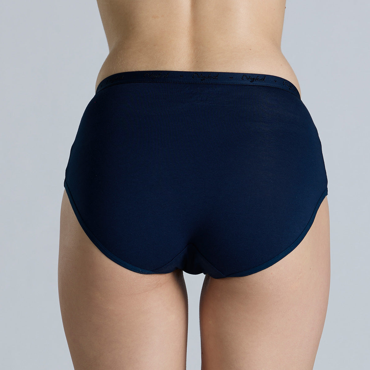 "Nykd by Nykaa High Rise Cotton Full Brief Panty with Outer Elastic-NYP392-Assortment 17-P03"