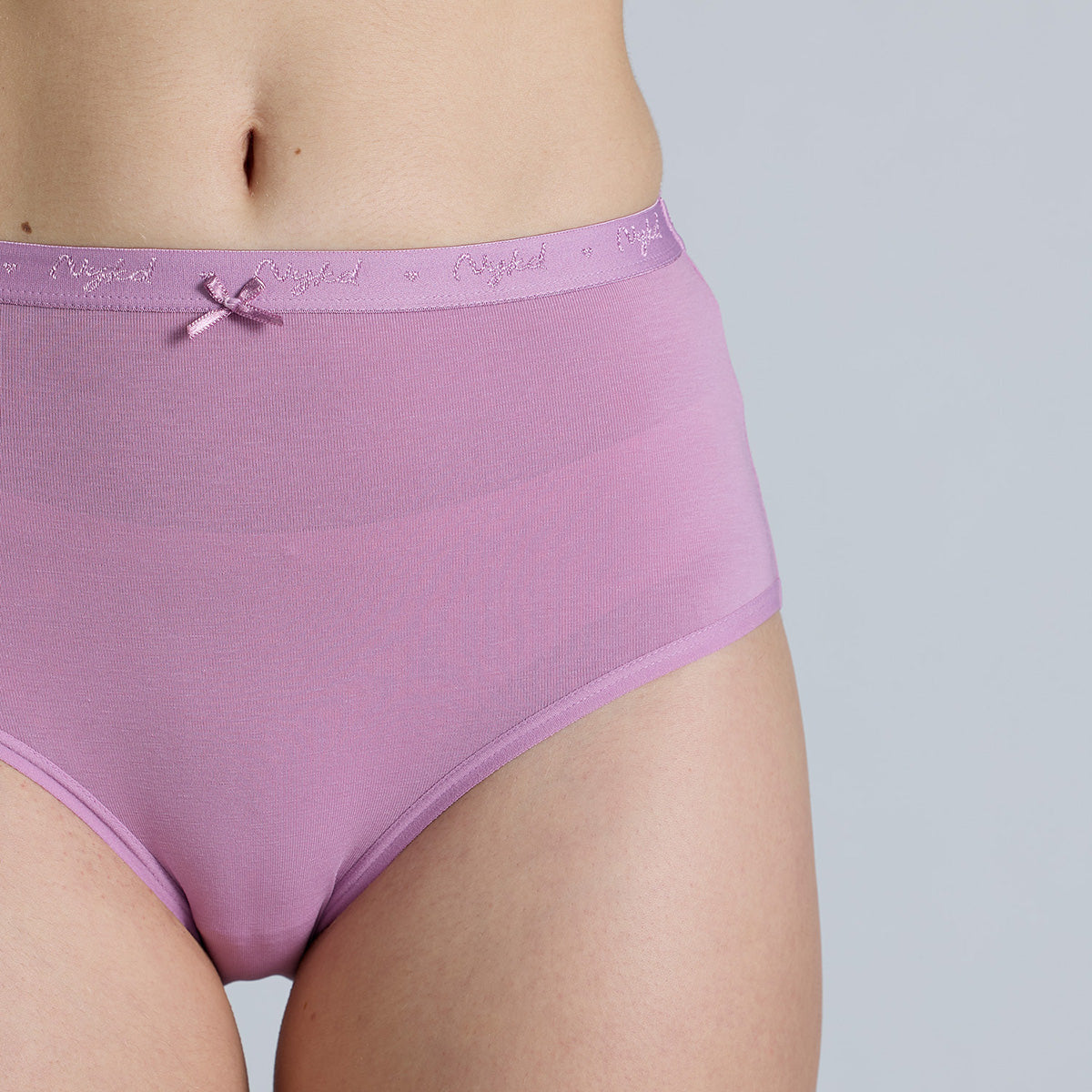 "Nykd by Nykaa High Rise Cotton Full Brief Panty with Outer Elastic-NYP392-Assortment 18-P03"