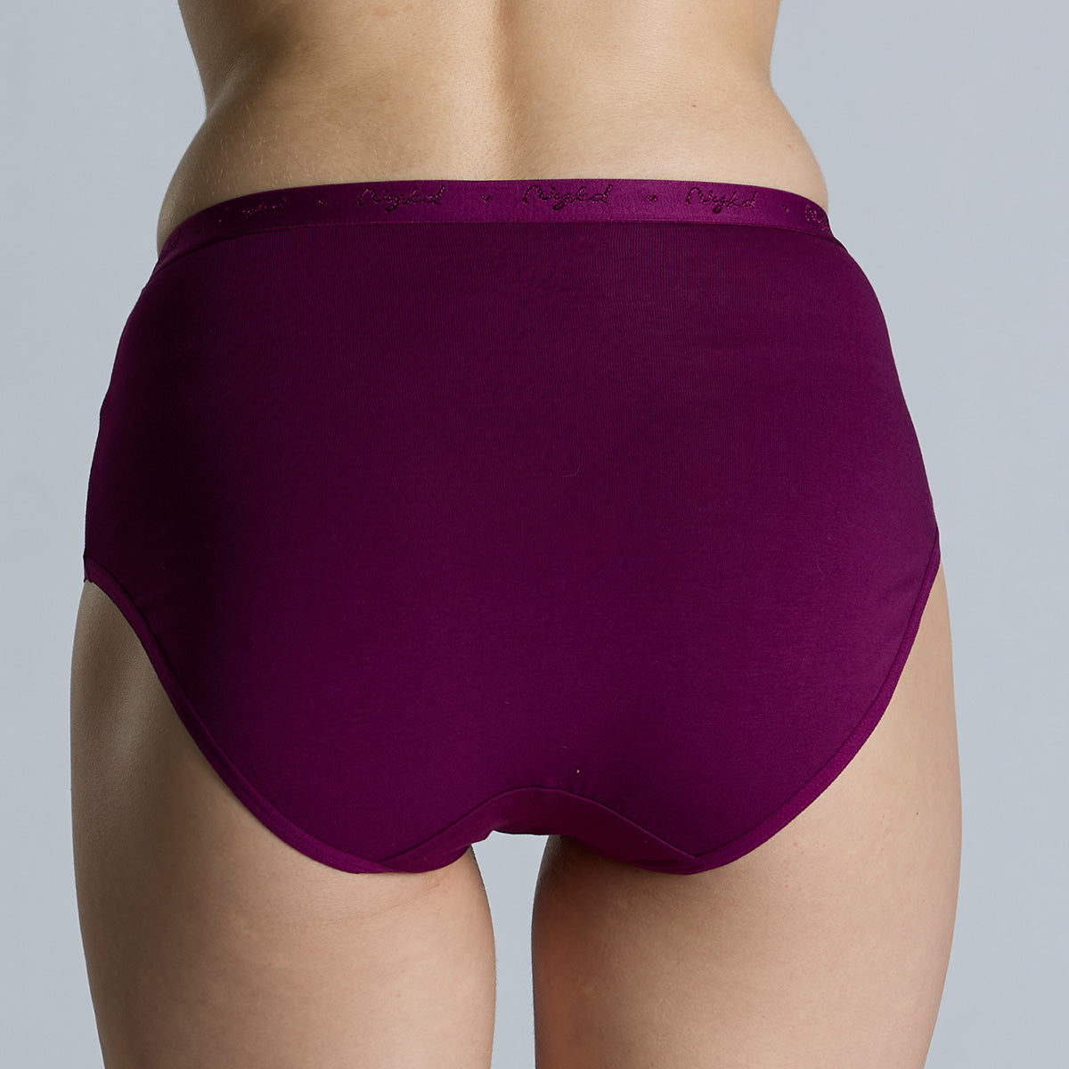 "Nykd by Nykaa High Rise Cotton Full Brief Panty with Outer Elastic-NYP392-Assortment 20-P03"