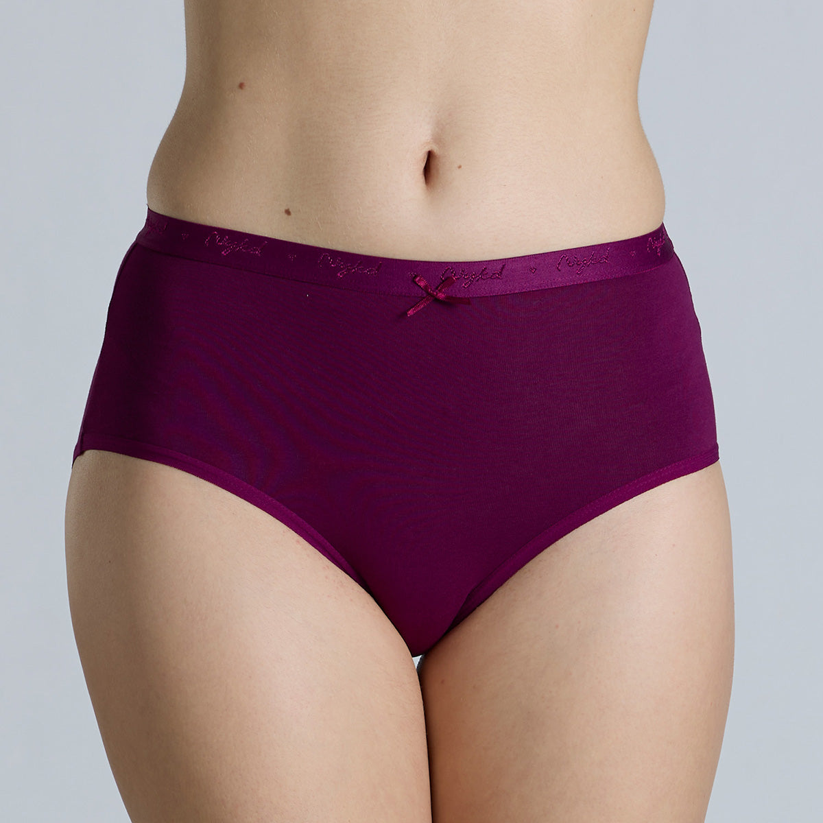 "Nykd by Nykaa High Rise Cotton Full Brief Panty with Outer Elastic-NYP392-Assortment 20-P03"