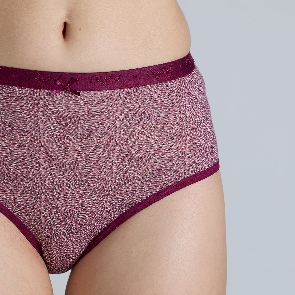 "Nykd by Nykaa High Rise Cotton Full Brief Panty with Outer Elastic-NYP392-Assortment 20-P03"