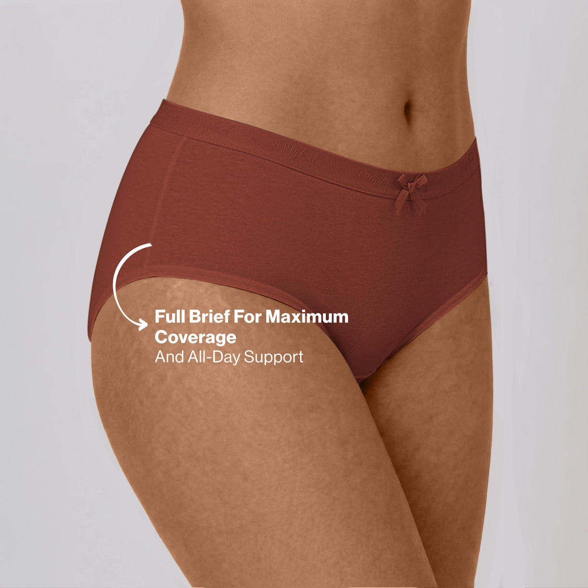 PO3 Mid Rise Cotton Full Brief Panty with Outer Elastic-NYP392 B Maroon,T Plum,Jet Black