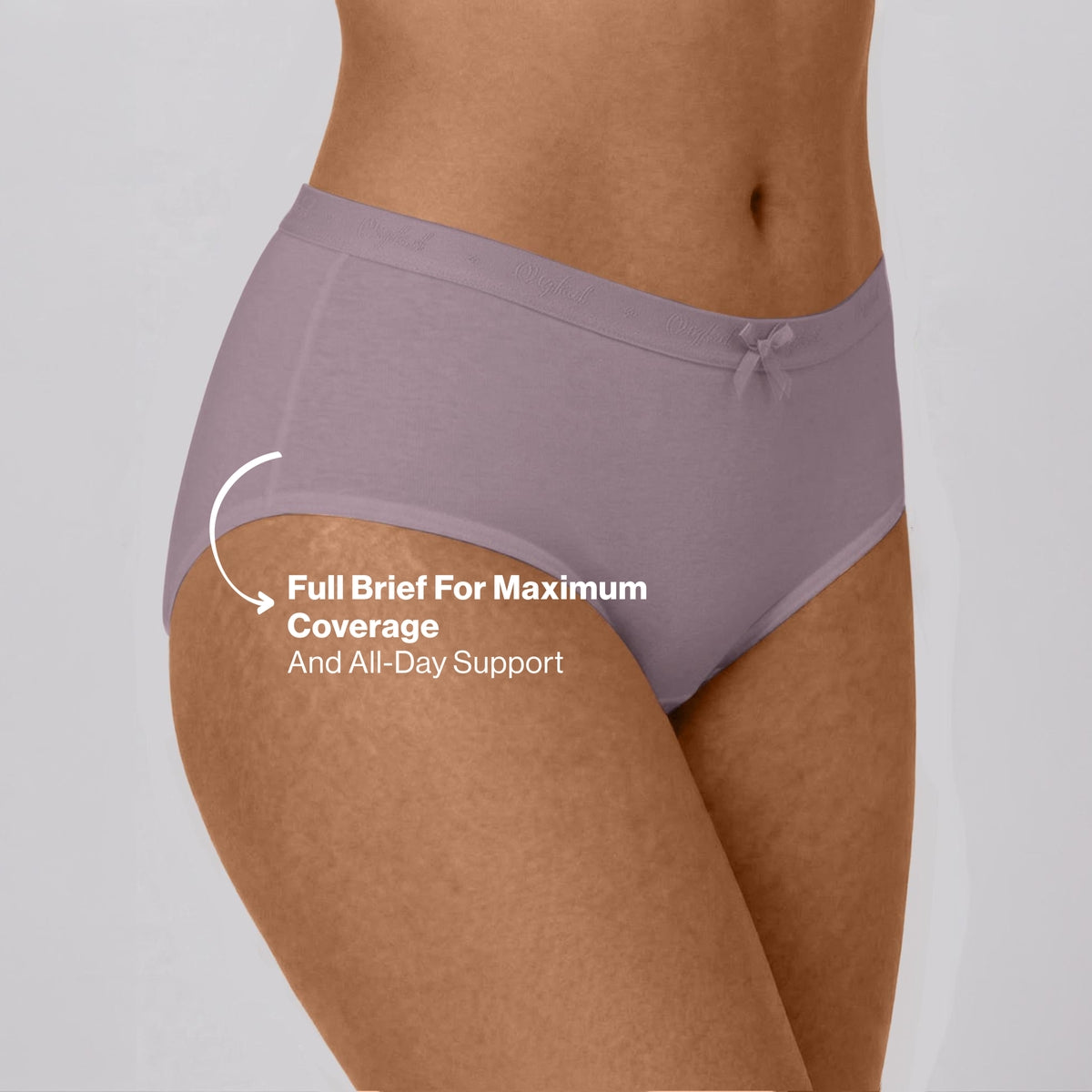 PO3 Mid Rise Cotton Full Brief Panty with Outer Elastic-NYP392 Lavender,P Nude,Pink