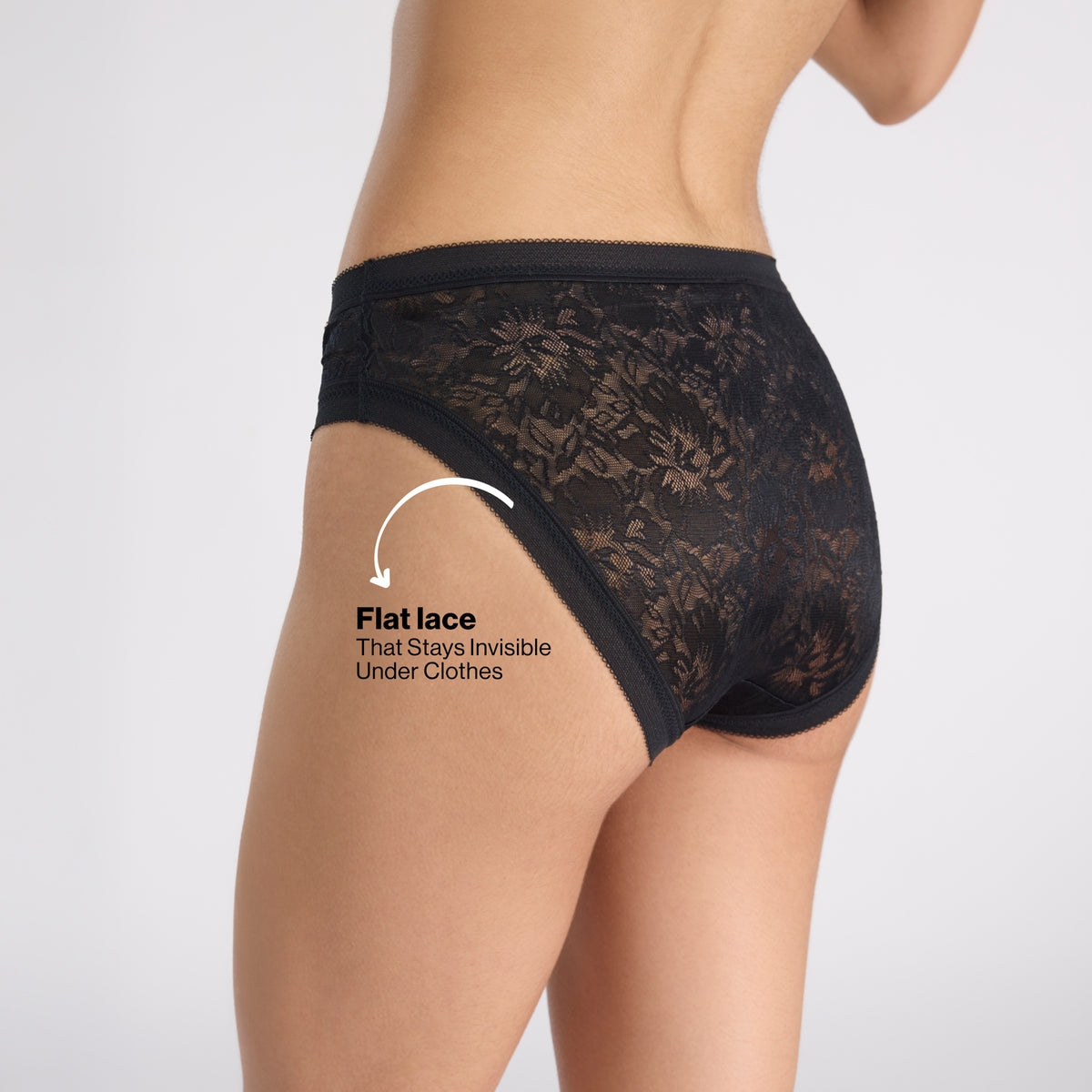 Nykd by Nykaa Shape & Sculpt Hipster Lace Panty-Black NYP398
