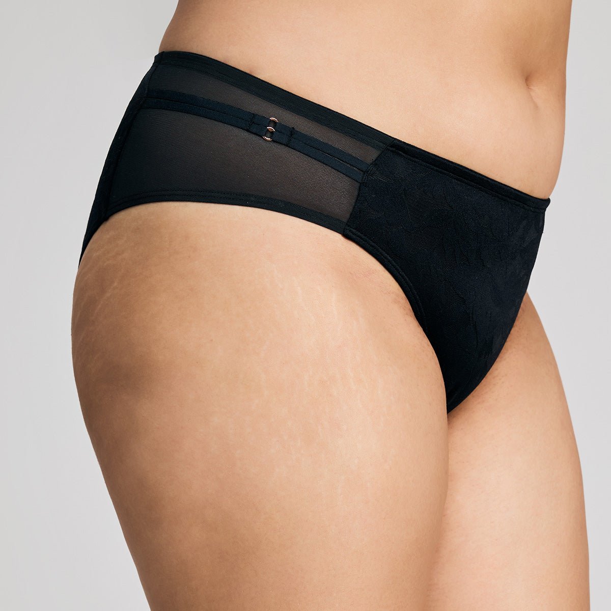 Nykd by Nykaa Shape & Sculpt Hipster Lace Panty-NYP398 Black
