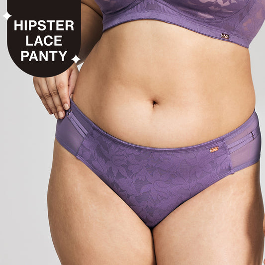 Nykd by Nykaa Shape & Sculpt Hipster Lace Panty-NYP398 Purple