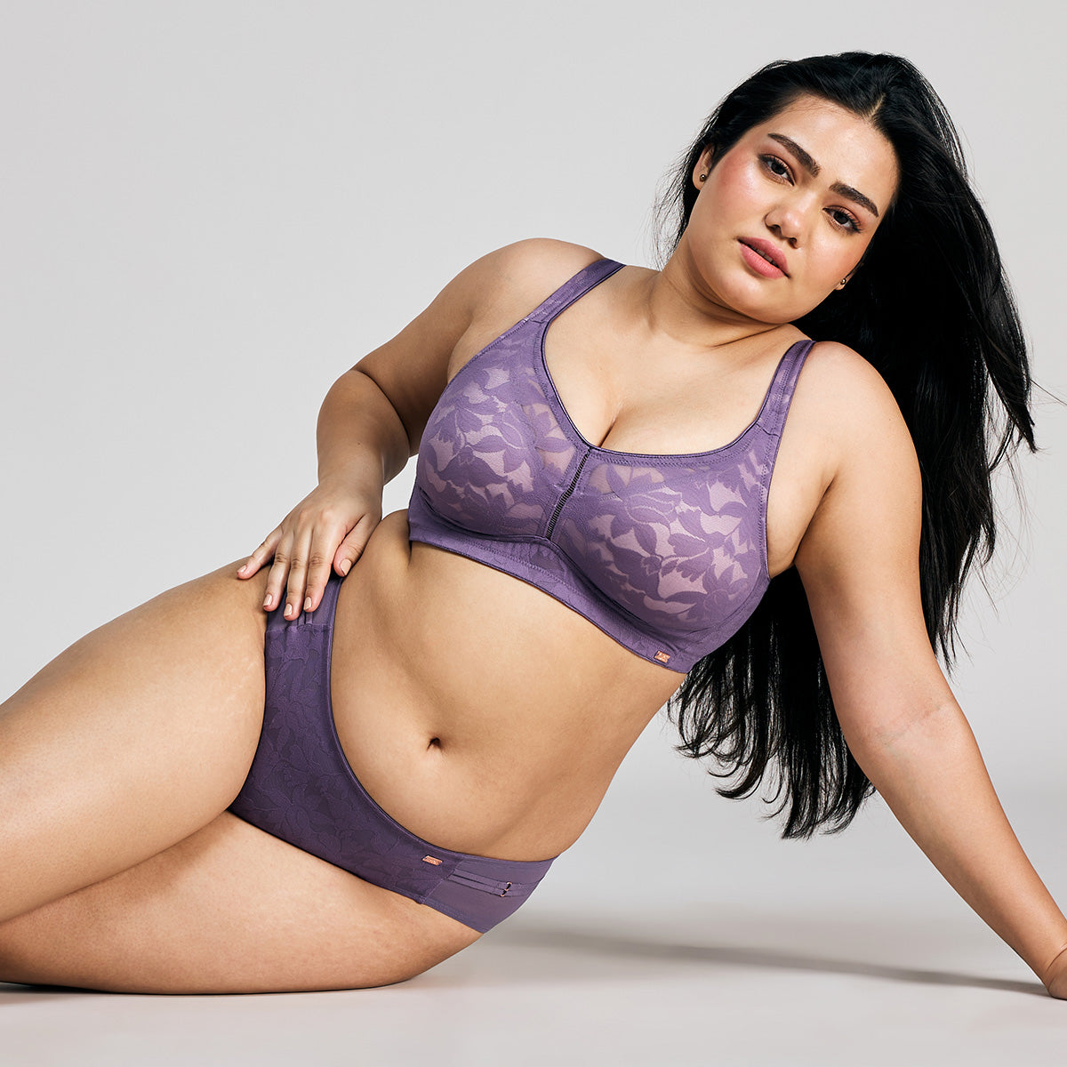 Nykd by Nykaa Shape & Sculpt Hipster Lace Panty-NYP398 Purple