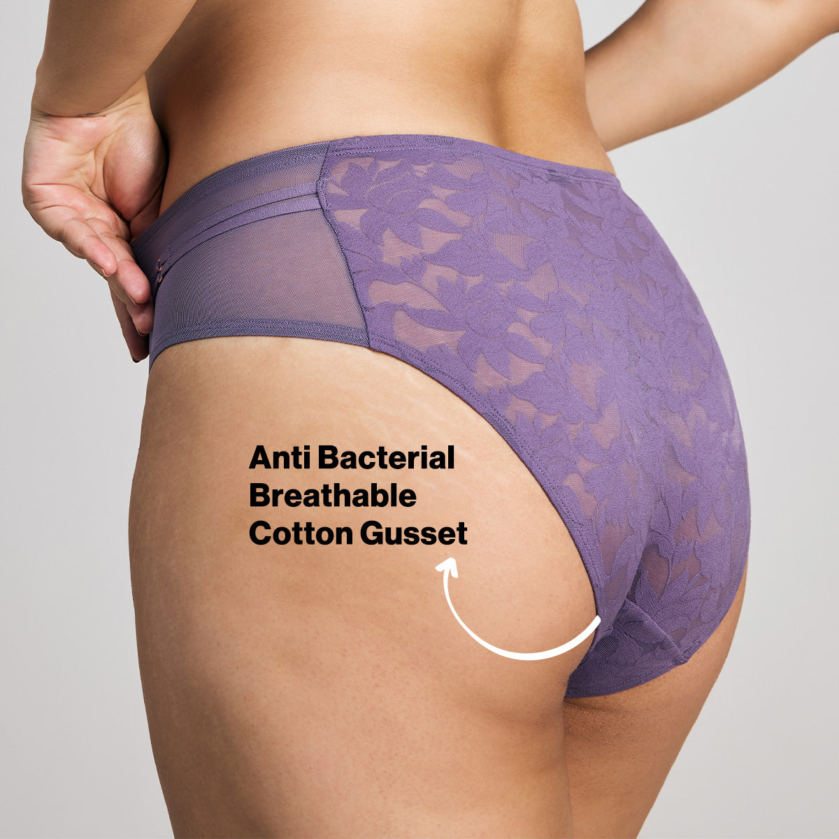 Nykd by Nykaa Shape & Sculpt Hipster Lace Panty-NYP398 Purple