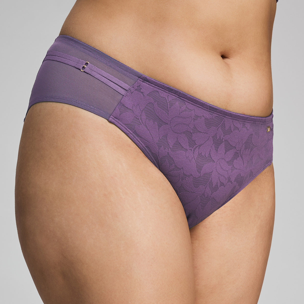 Nykd by Nykaa Shape & Sculpt Hipster Lace Panty-NYP398 Purple