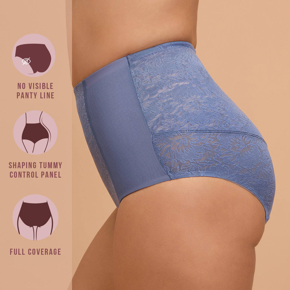 Nykd by Nykaa No VPL Shaping Panty-NYP404-Blue