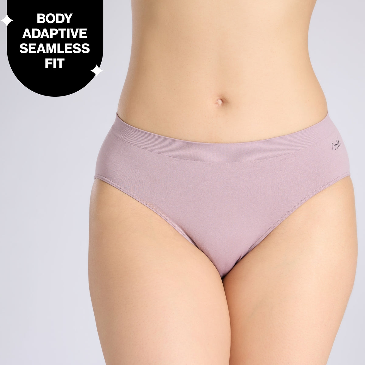 Adapt360° Seamless Hipster Panty with No-Roll, Dig-Free Fit & Cotton Gusset NYP410 Lavender