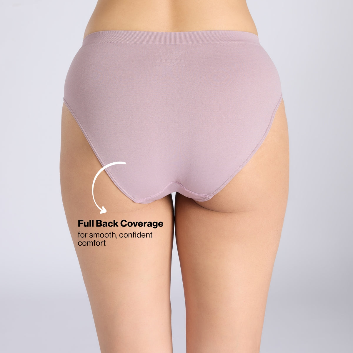 Adapt360° Seamless Hipster Panty with No-Roll, Dig-Free Fit & Cotton Gusset NYP410 Lavender