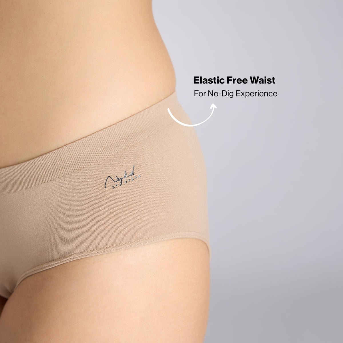 Adapt360° Seamless Hipster Panty with No-Roll, Dig-Free Fit & Cotton Gusset NYP410 D Nude