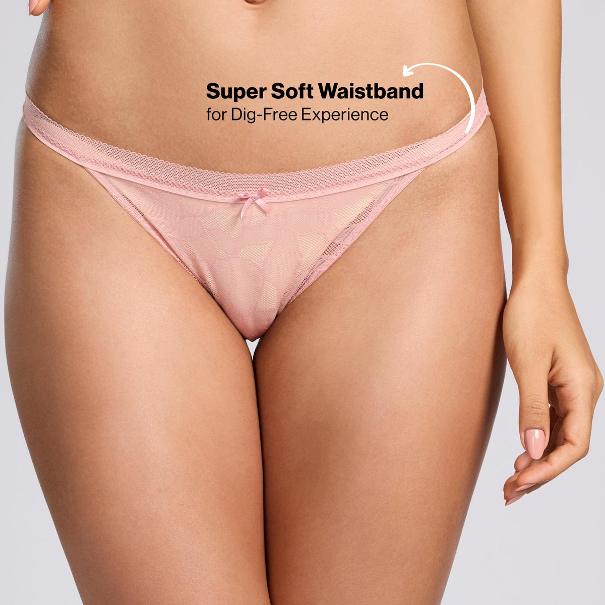 Nykd By Nykaa The Bridal Edit Lace Hi-Cut Bikini-NYP426 R Pink