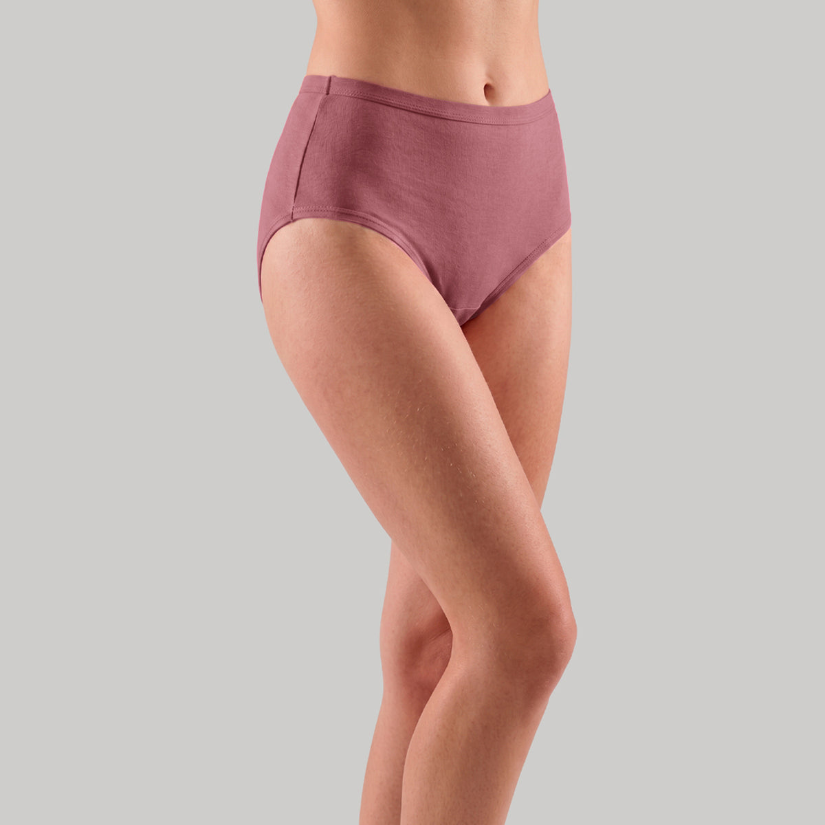 PO3 Mid Rise 100% Cotton Hipster Panty with Inner Elastic NYP451 Lt Blue, Black, W Mauve